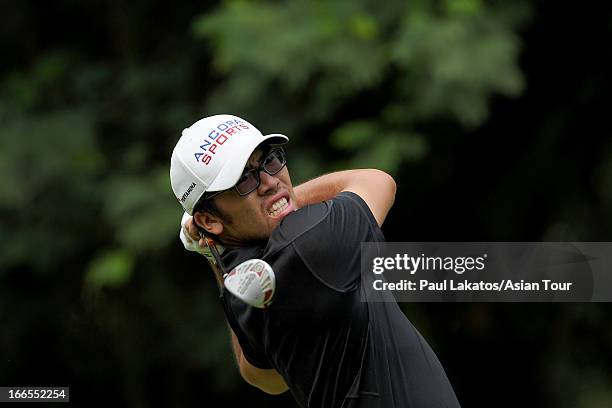 Rory Hie of Indonesia in action during day four of the Solaire Open at Wack Wack Golf and Country Club on April 14, 2013 in Manila, Philippines.