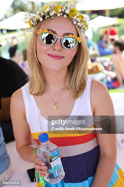 Actress AnnaSophia Robb attends the FIJI Water At Lacoste L!VE Coachella Desert Pool Party on April 13, 2013 in Palm Springs, California.