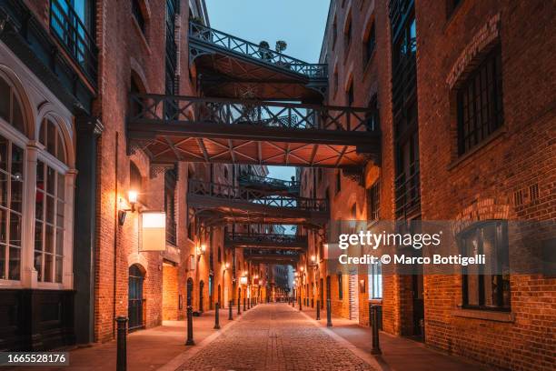 old brick houses in shad thames, london, uk - shad stock pictures, royalty-free photos & images