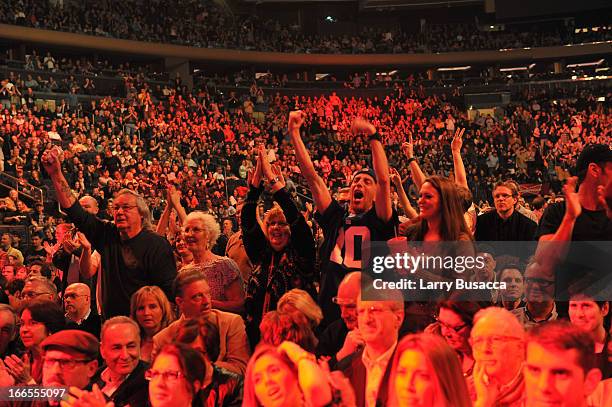 Audience during the 2013 Crossroads Guitar Festival at Madison Square Garden on April 13, 2013 in New York City.