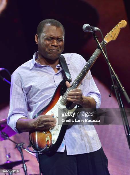 Robert Cray performs on stage during the 2013 Crossroads Guitar Festival at Madison Square Garden on April 13, 2013 in New York City.