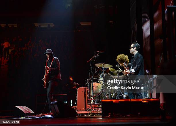 Gary Clark Jr. Performs on stage during the 2013 Crossroads Guitar Festival at Madison Square Garden on April 13, 2013 in New York City.