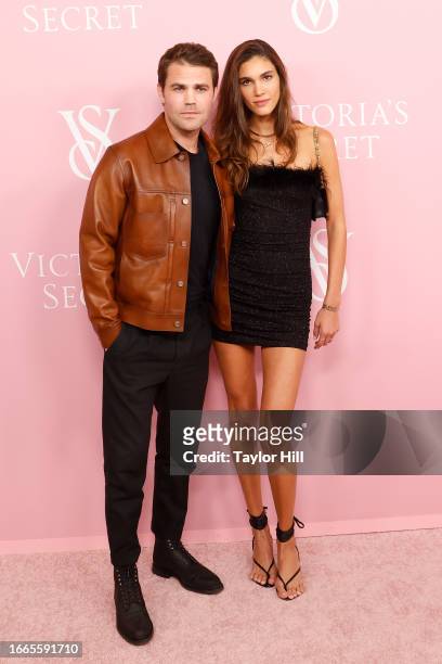 Paul Wesley and Natalie Kuckenburg attend Victoria's Secret's celebration of The Tour '23 at Hammerstein Ballroom on September 06, 2023 in New York...