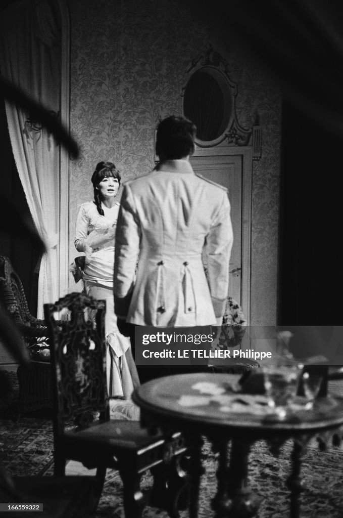 The Theater Play 'Bonheur, Impair Et Passe' By Francoise Sagan. La