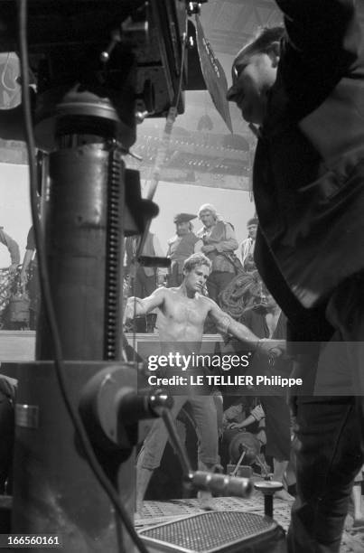 Movie 'Fils Du Capitaine Blood' By Tulio Demicheli. Etats-Unis, le 12 décembre 1961, tournage du film 'Le fils du Capitaine Blood' du réalisateur...