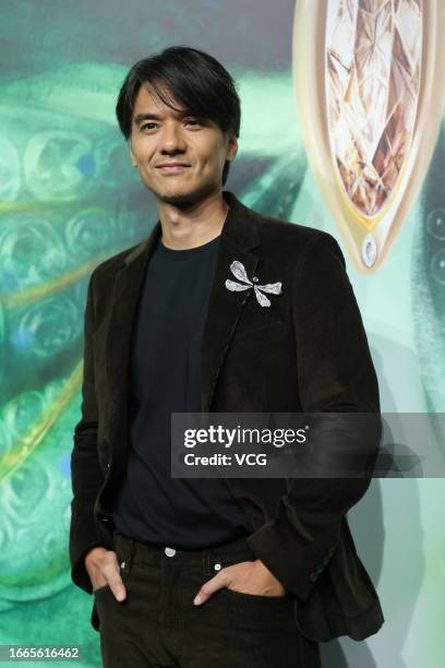 Actor Stephen Fung Tak-lun attends Cindy Chao Jewellery Exhibition on September 7, 2023 in Shanghai, China.