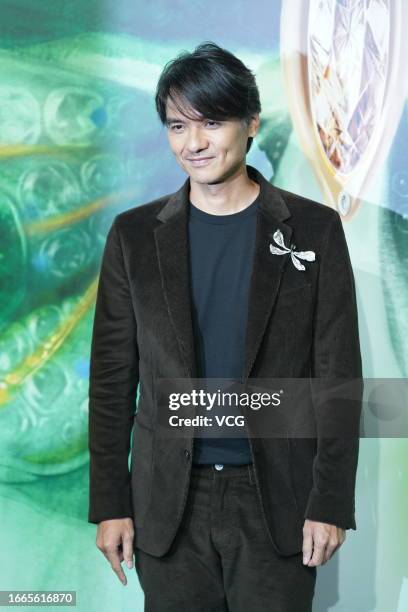 Actor Stephen Fung Tak-lun attends Cindy Chao Jewellery Exhibition on September 7, 2023 in Shanghai, China.