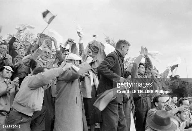 Soccer World Cup In Sweden: Match France Yugoslavia. La sixième Coupe du monde de football s'est tenue en Suède du 8 juin au 29 juin 1958. La...