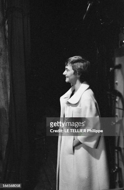 The First Of Ballet 'Le Rendez-Vous Manque' By Francoise Sagan. Paris- 21 Janvier 1958- Lors de la première du Ballet 'LE RENDEZ-VOUS MANQUE' de...