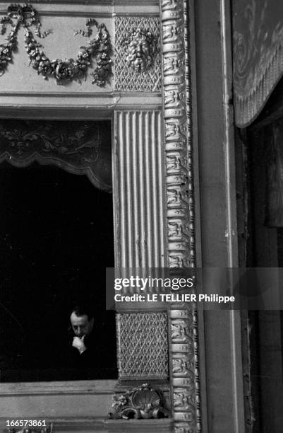 'La Condition Humaine' By Andre Malraux At The Hebertot Theater. Paris, le 6 décembre 1954, l'adaptation au théâtre HEBERTOT du roman 'La Condition...