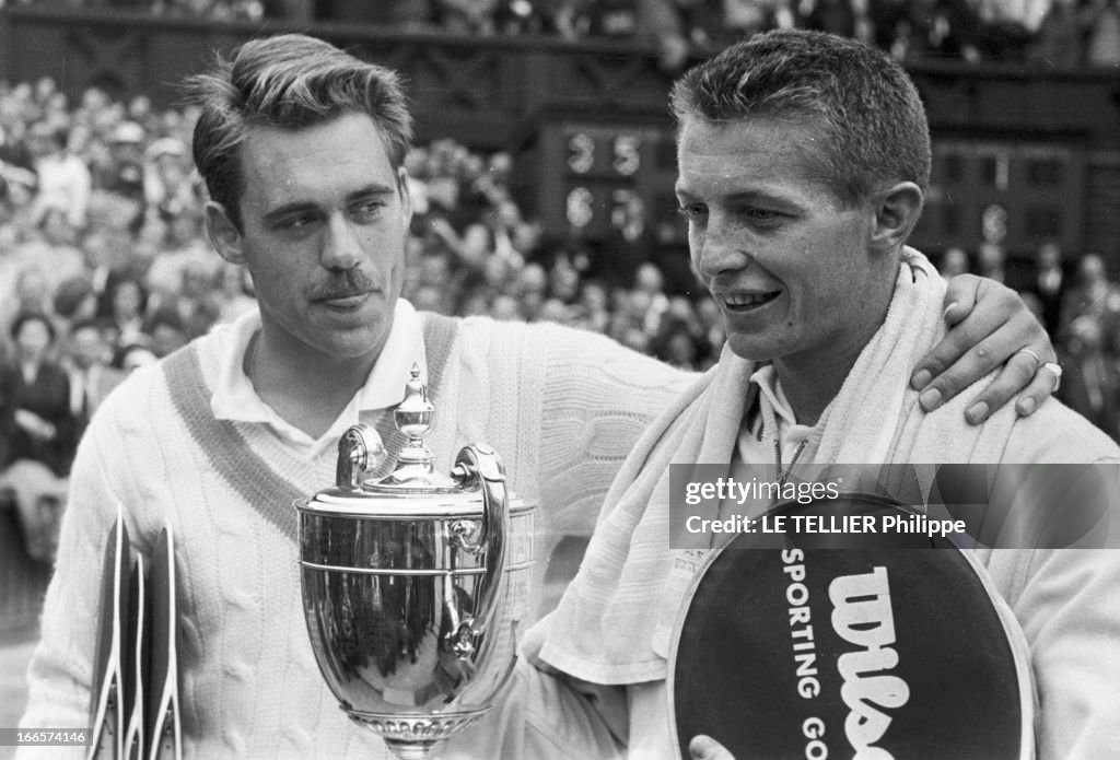 Wimbledon Tennis Tournament 1955. Londres juin 1955 A l'occasion