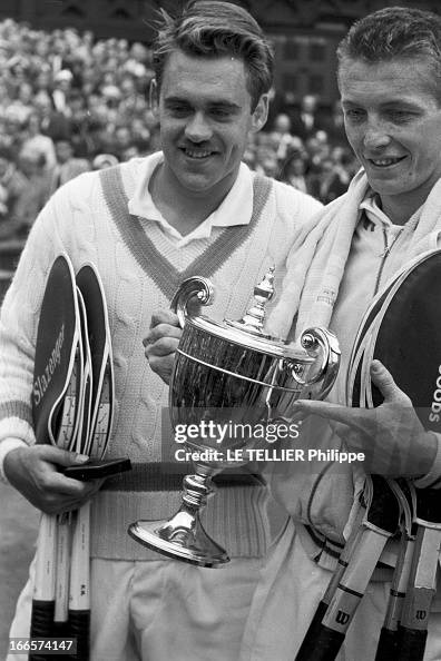 Wimbledon Tennis Tournament 1955. Londres juin 1955 A l'occasion