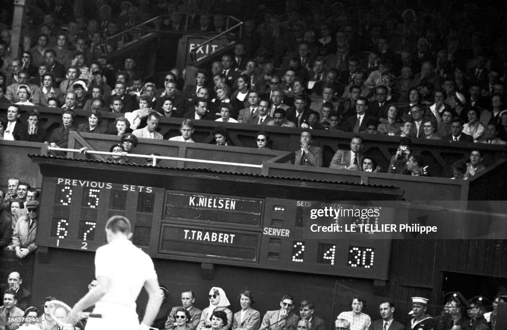 Wimbledon Tennis Tournament 1955. Londres juin 1955 A l'occasion