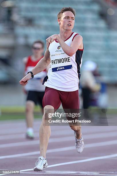 Simon Patmore of QLD competes in Men 200m Ambulant during day four of the 2013 Australian Athletics Championships at Sydney Olympic Park Athletic...