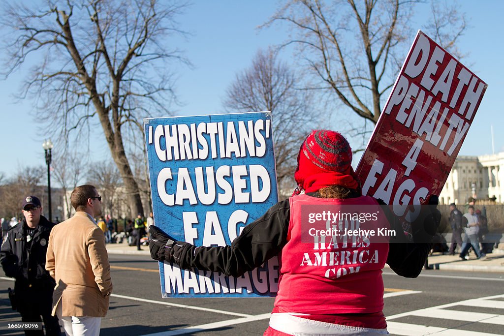 Westboro Baptist Church at Prop 8 and DOMA Rally