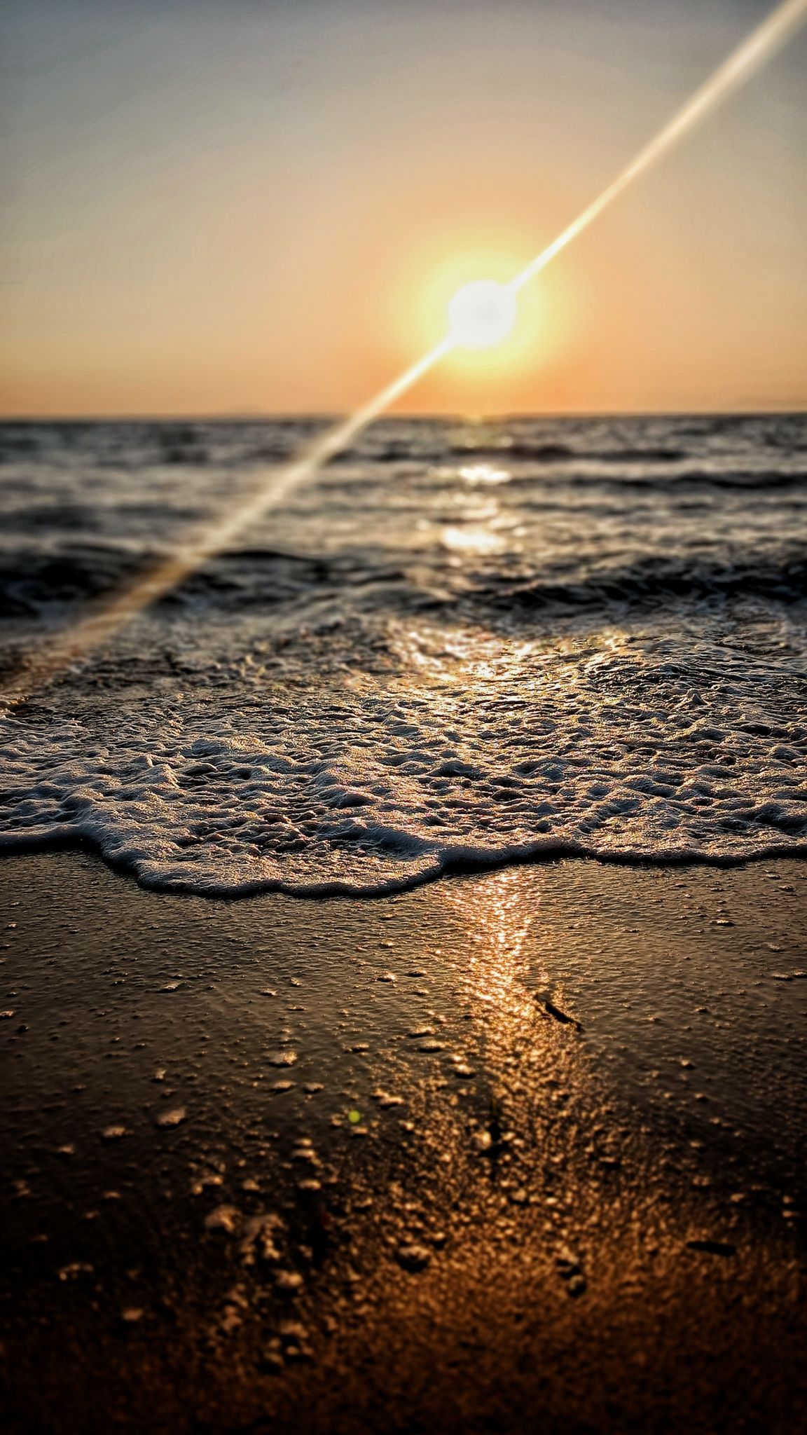 Sunset beach Clear sky Sunset beach Clear sky