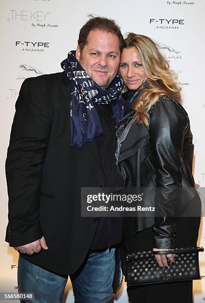 Mayk Azzato and wife Francesca Azzato attend the Jaguar F-Type short film 'The Key' Premiere at e-Werk on April 13, 2013 in Berlin, Germany.