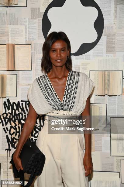 Liya Kebede attends The Montblanc "Library Spirit: Episodes From Around The World" NYC Launch Event at Stephan Weiss Studios on September 06, 2023 in...