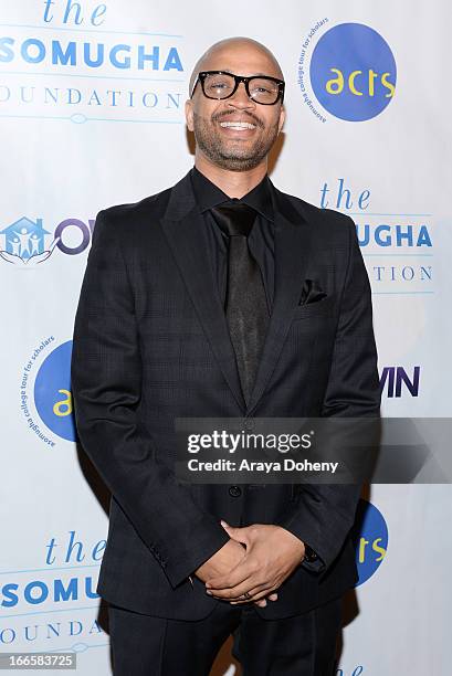 Omar McGhee arrives at the Nnamdi Asomugha's 7th Annual Asomugha Foundation Gala at Millennium Biltmore Hotel on April 13, 2013 in Los Angeles,...