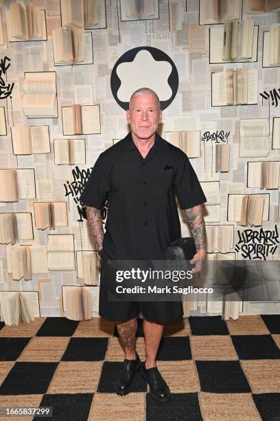 Nick Wooster attends The Montblanc "Library Spirit: Episodes From Around The World" NYC Launch Event at Stephan Weiss Studios on September 06, 2023...