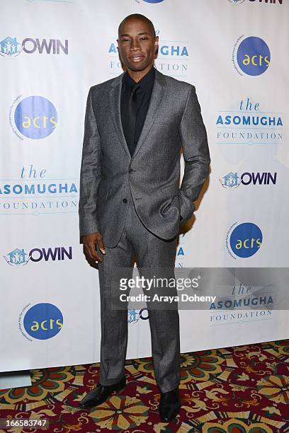 Robbie Jones arrives at the Nnamdi Asomugha's 7th Annual Asomugha Foundation Gala at Millennium Biltmore Hotel on April 13, 2013 in Los Angeles,...