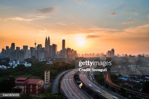 Kuala lumper with sunset Kuala lumper with sunset