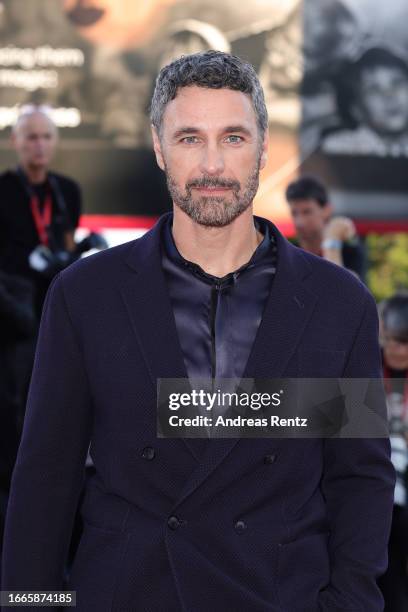 Raoul Bova attends a red carpet for the movie "Lubo" at the 80th Venice International Film Festival on September 07, 2023 in Venice, Italy.