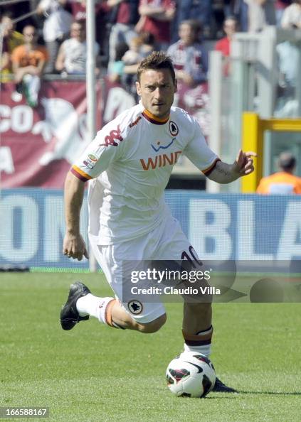 As Roma Totti Francesco Totti of AS Roma in action during the Serie A match between ...