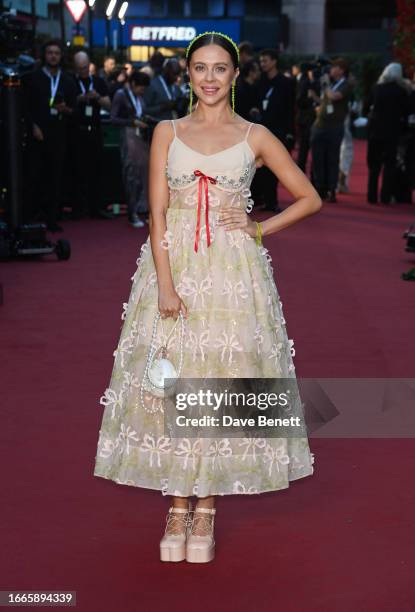 Bel Powley attends Vogue World: London 2023 at the Theatre Royal Drury Lane on September 14, 2023 in London, England.