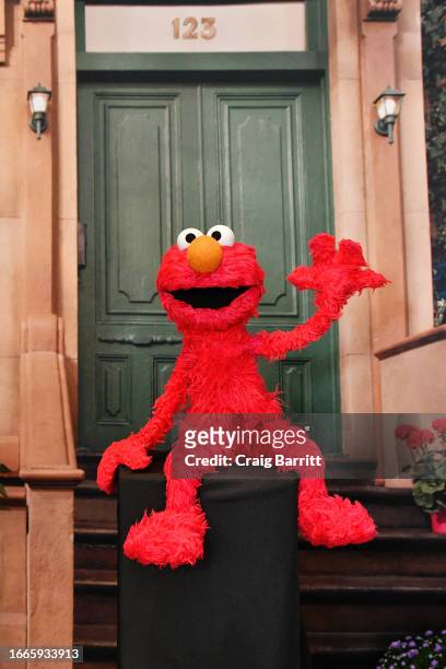 View of a photo booth with Elmo during "Mindful Families" presented by Headspace in partnership with Sesame Street and Unicorn Productions at Second...