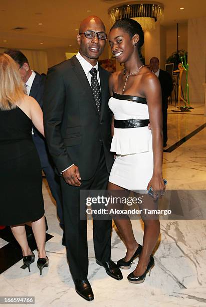 Bernard Hopkins and Jeanette Hopkins attend the Blacks' Annual Gala at Fontainebleau Miami Beach on April 13, 2013 in Miami Beach, Florida.