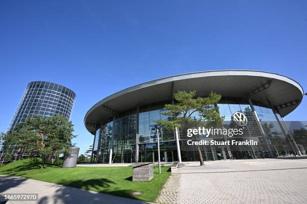 General view around the Autostadt facility next to the Volkswagen factory on September 07, 2023 in Wolfsburg, Germany. Volkswagen announced recently...