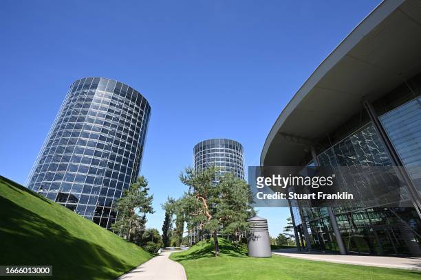 General view around the Autostadt facility next to the Volkswagen factory on September 07, 2023 in Wolfsburg, Germany. Volkswagen announced recently...