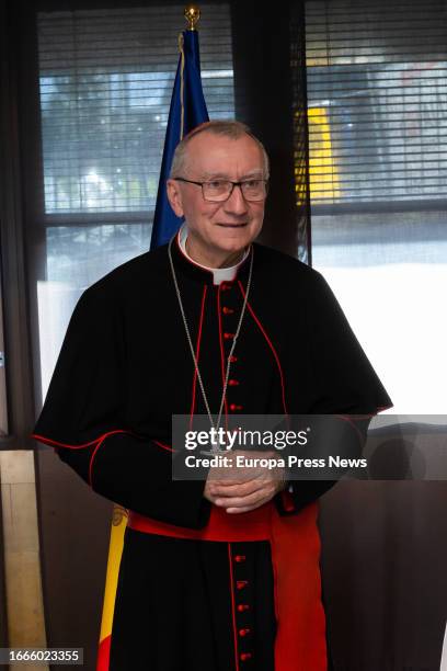 The Vatican Secretary of State, Pietro Parolin, during his visit to Andorra, at the headquarters of the Govern, on September 7 in Andorra la Vella ....