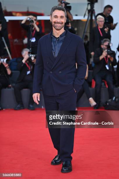 Raoul Bova attends a red carpet for the movie "Lubo" at the 80th Venice International Film Festival on September 07, 2023 in Venice, Italy.