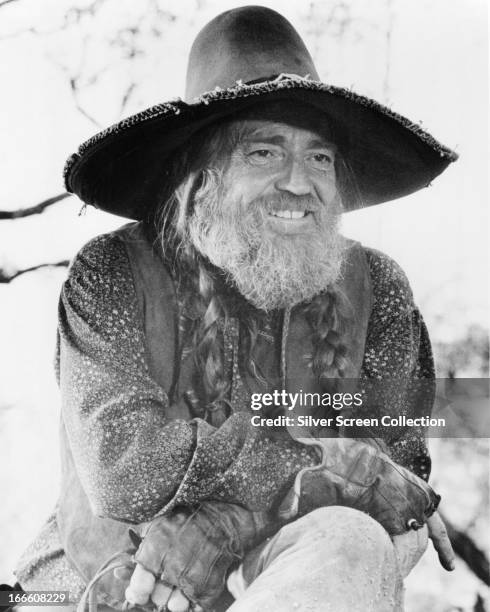 American singer-songwriter and actor Willie Nelson in the title role of 'Barbarosa', directed by Fred Schepisi, 1982.