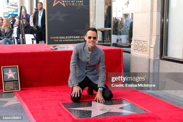 Marc Anthony attends his Hollywood Walk of Fame Star Ceremony on September 07, 2023 in Hollywood, California.