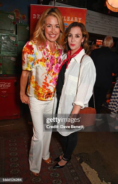 Cat Deeley and Dee Koppang O'Leary attend the launch of Dermot O'Leary's new children's book "Wings Of Glory" at Cahoots on September 14, 2023 in...