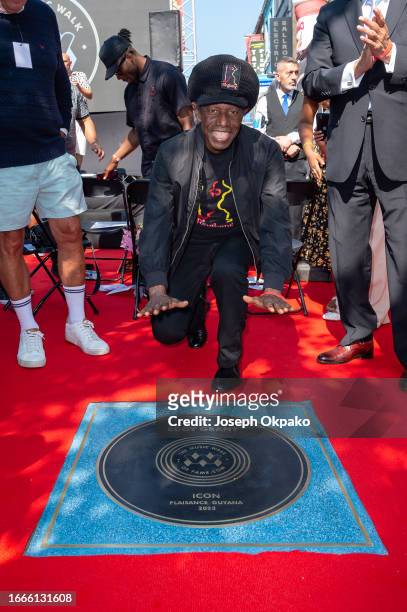 Eddy Grant attends the unveiling of The Music Walk Of Fame 2023 at Camden on September 07, 2023 in London, England.