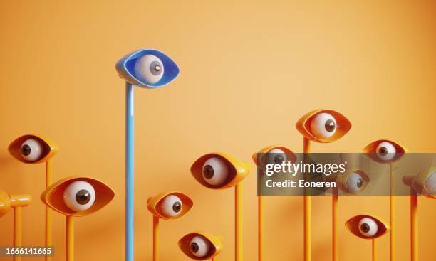 abstrakte augen, die sich umsehen - querdenker stock-fotos und bilder