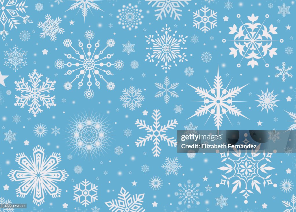Snow Background Pattern Simple Snowflake Pattern Wallpaper