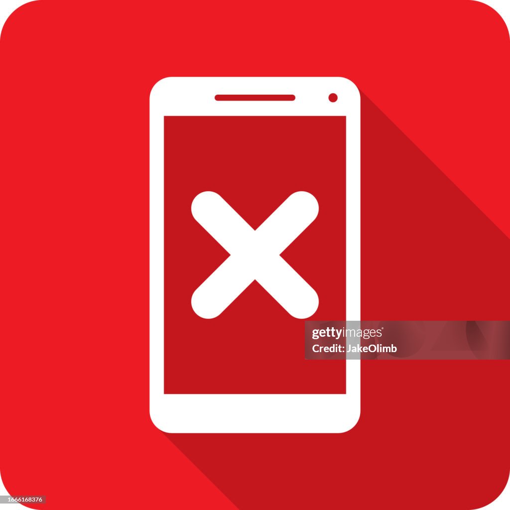 X Smartphone Icon Silhouette 1