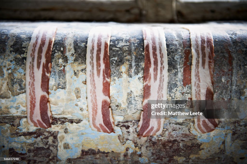 Bacon on wall