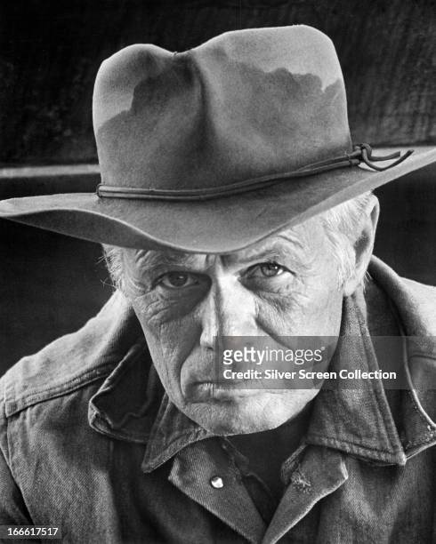 American actor Richard Widmark as Red Dillon in 'When the Legends Die', directed by Stuart Millar, 1972.
