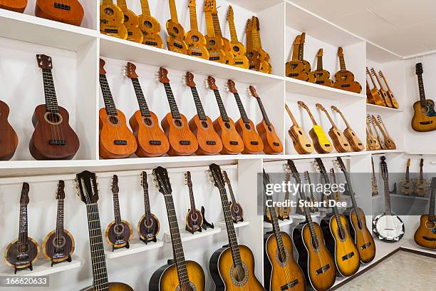 handmade guitars, cebu - music shop stock pictures, royalty-free photos & images