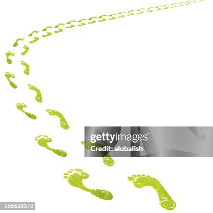 Paper Footprint Path Footprint Path High-Res Stock Photo - Getty Images