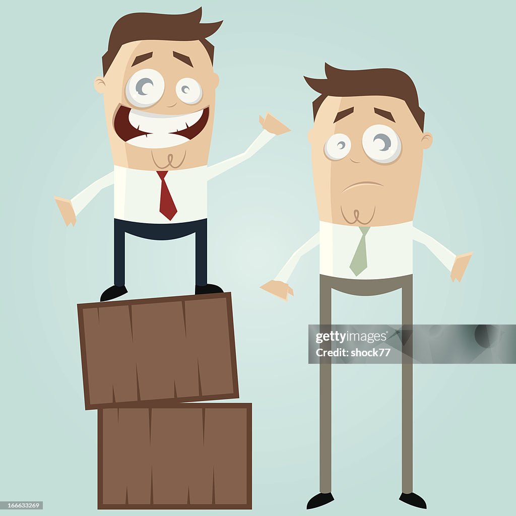 Big And Small Cartoon Men High-Res Vector Graphic - Getty Images