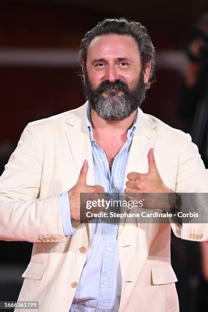 Quentin Dupieux attends a red carpet for the movie "Daaaaaali!" at the 80th Venice International Film Festival on September 07, 2023 in Venice, Italy.