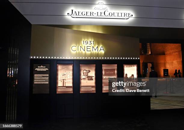 General view of the atmosphere at the launch of the Golden Ratio Musical Show hosted by Jaeger-LeCoultre at Battersea Power station on September 14,...