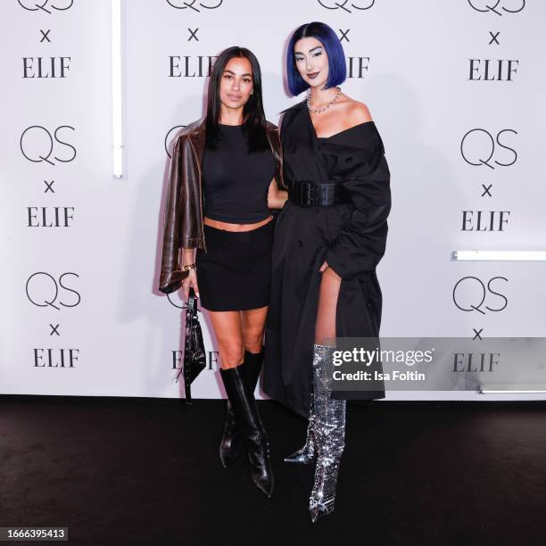 Emre Singer Actress Gizem Emre and singer Elif attend the QS X ELIF Event at ...